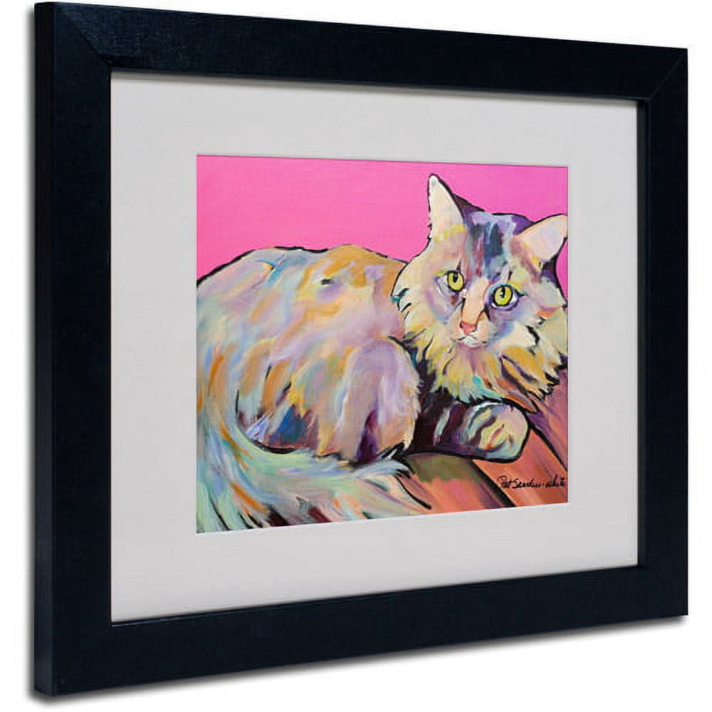 Trademark Fine Art "Catatonic" Matted Framed Art by Pat Saunders