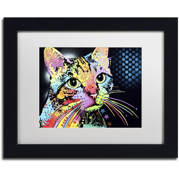 Trademark Fine Art "Catillac New" Canvas Art by Dean Russo, White Matte, Black Frame