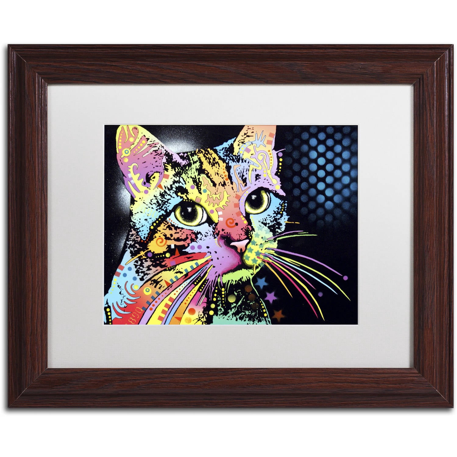 Trademark Fine Art "Catillac New" Canvas Art by Dean Russo, White Matte, Wood Frame