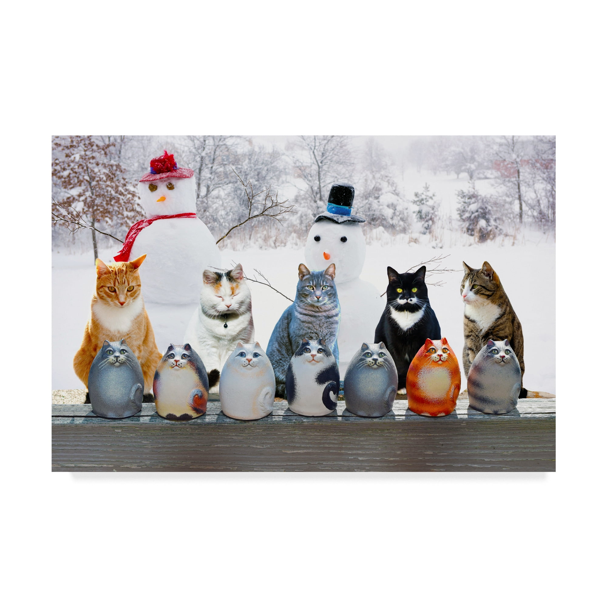 Trademark Fine Art 'Cats N Jars' Canvas Art by Ata Alishahi