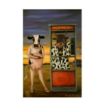 Trademark Fine Art 'Cattle Call' Canvas Art by Leah Saulnier