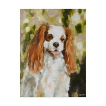 Trademark Fine Art 'Cavalier King Charles Abstract' Canvas Art by Solveiga