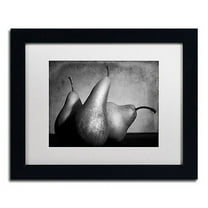Trademark Fine Art "Cayendo" Canvas Art by Moises Levy White Matte, Black Frame