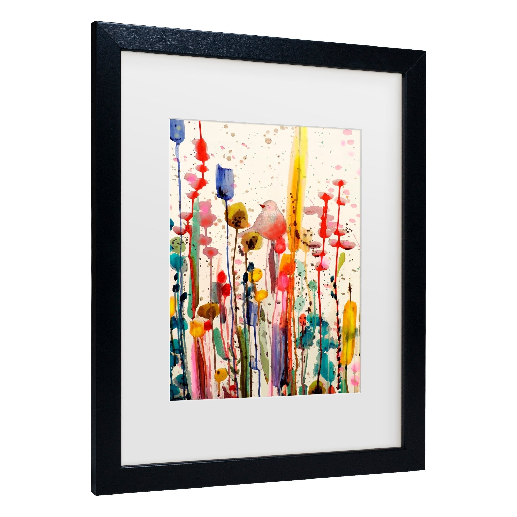 Colorful Landscape Canvas Print with Black Frame for Kids