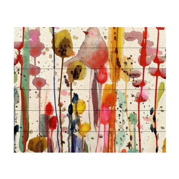 Sylvie Demers 'Ce Doux Matin' Wood Slat Art