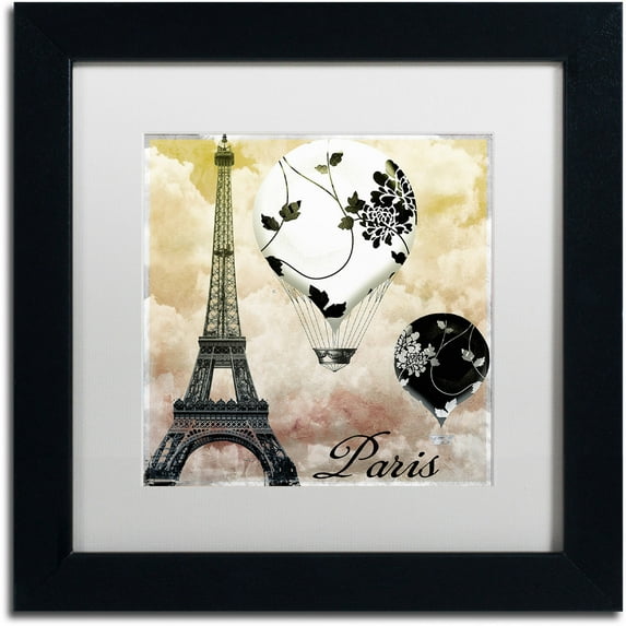 Trademark Fine Art "Ceil Jaune II" Canvas Art by Color Bakery White Matte, Black Frame