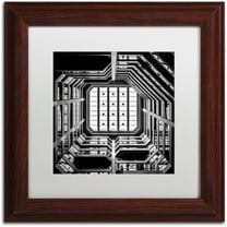 Trademark Fine Art "Ceiling View" Canvas Art by Dave MacVicar, White Matte, Wood Frame