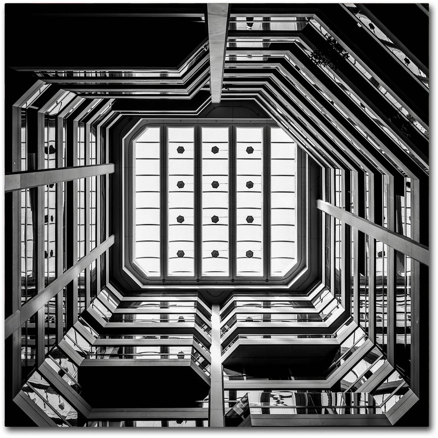 Trademark Fine Art "Ceiling View" Canvas Art by Dave MacVicar