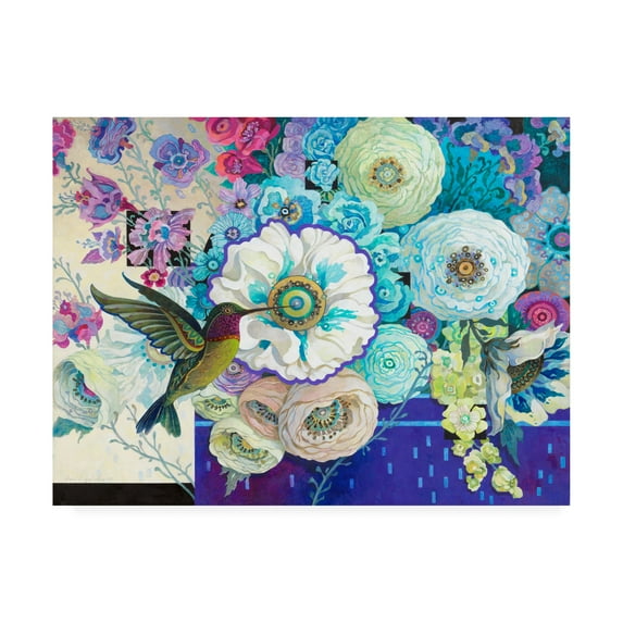 Trademark Fine Art 'Celebration Floral' Canvas Art by David Galchutt