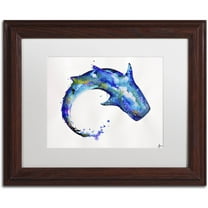 Trademark Fine Art 'Celestial' Canvas Art by Marc Allante, White Matte, Wood Frame