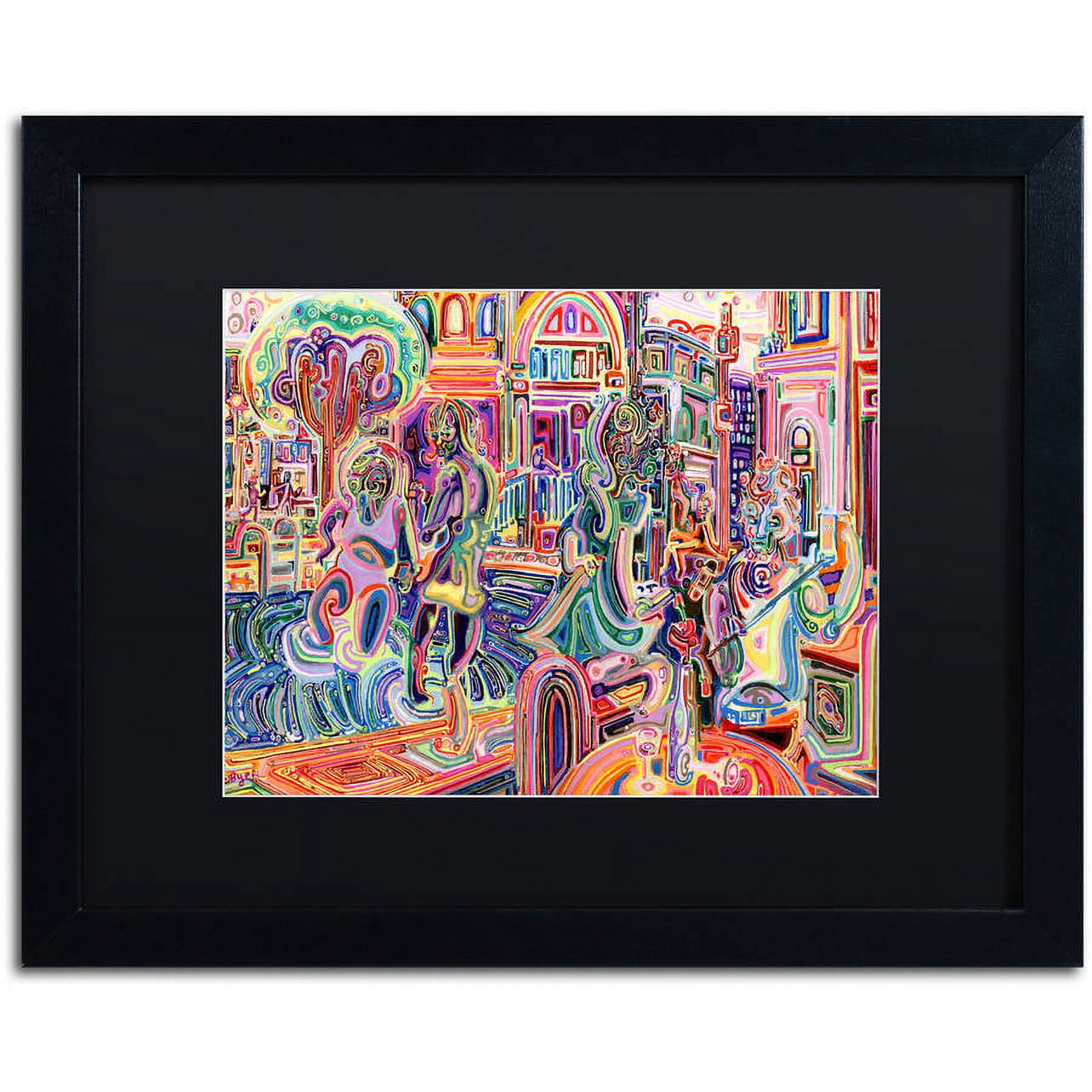 Trademark Fine Art "Cells" Canvas Art by Josh Byer, Black Matte, Black Frame