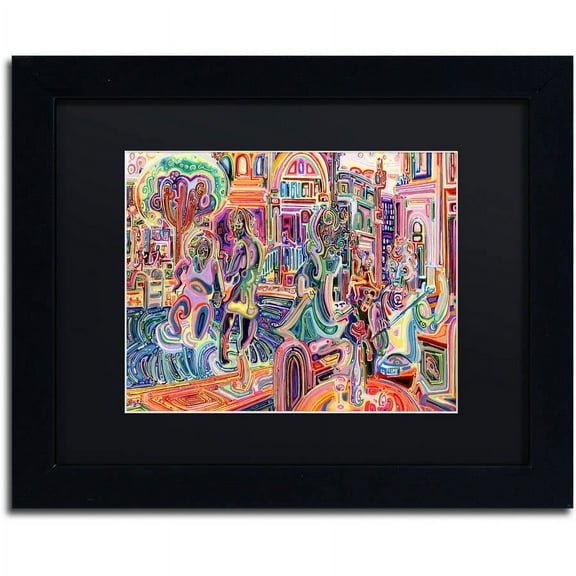 Trademark Fine Art "Cells" Canvas Art by Josh Byer, Black Matte, Black Frame