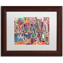 Trademark Fine Art "Cells" Canvas Art by Josh Byer, White Matte, Wood Frame