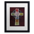 thumbnail image 1 of Trademark Fine Art 'Celtic Cross' Canvas Art by Design Turnpike, White Matte, Black Frame, 1 of 8