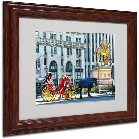 Trademark Fine Art "Central Park 2" Matted Framed Art by CATeyes