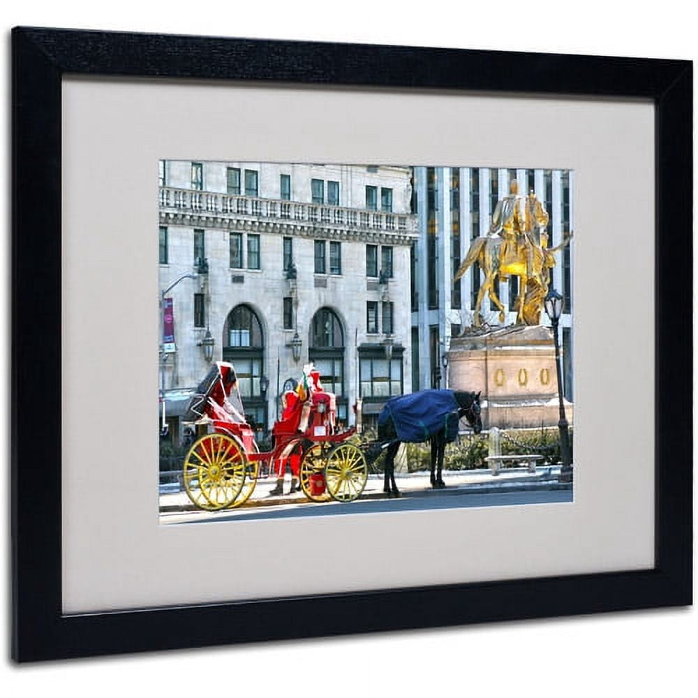 Trademark Fine Art "Central Park 2" Matted Framed Art by CATeyes
