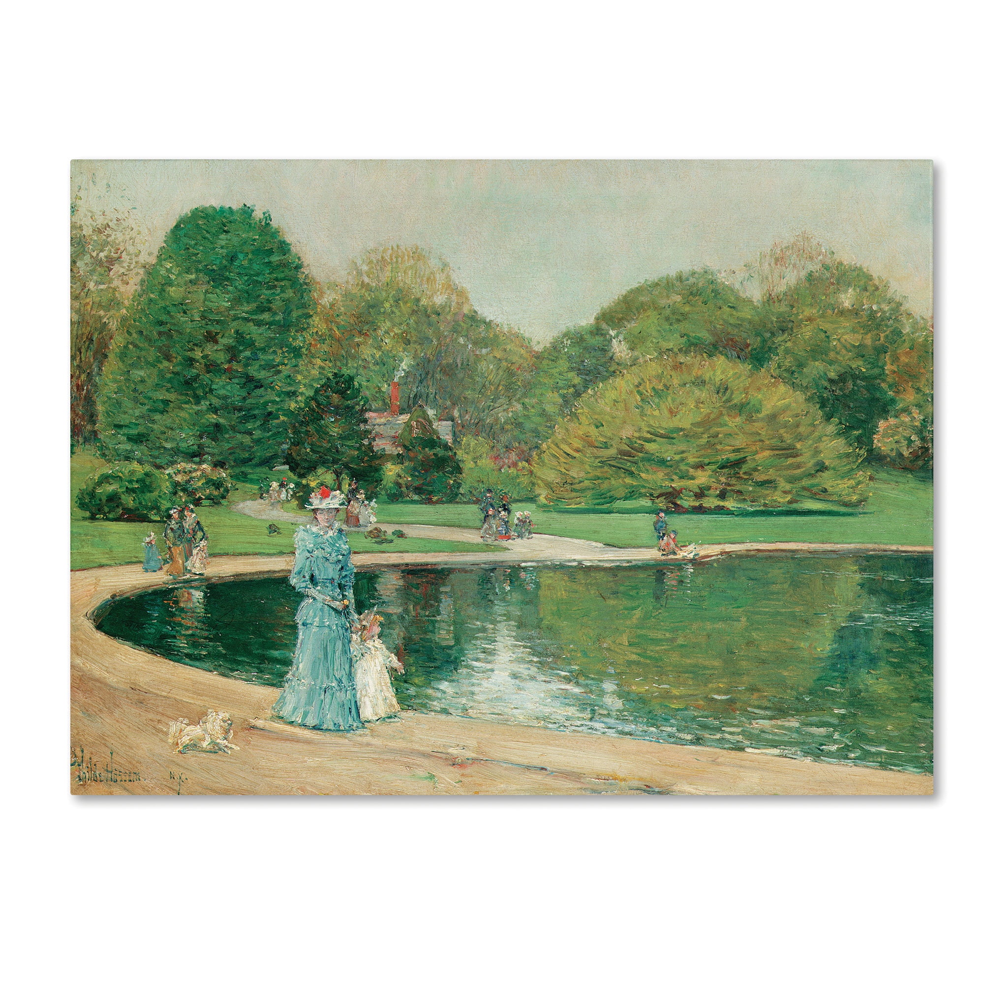 Trademark Fine Art "Central Park" Canvas Art by Childe Hassam