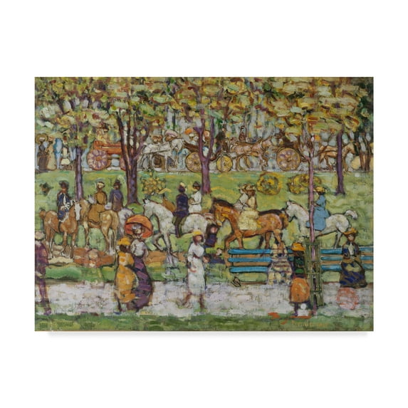 Trademark Fine Art 'Central Park' Canvas Art by Maurice Brazil Prendergast