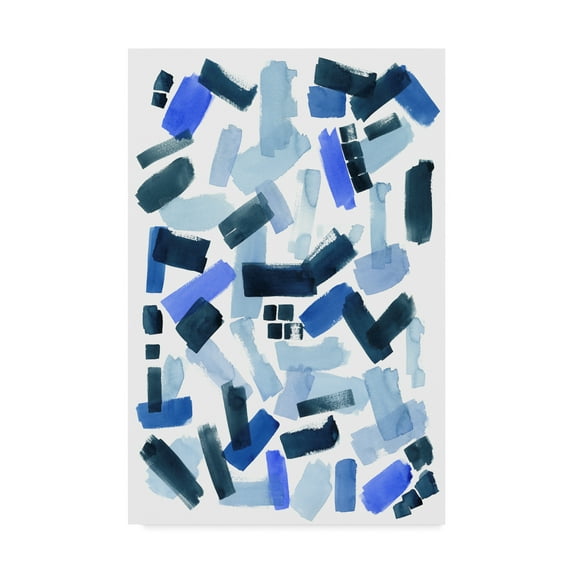 Trademark Fine Art 'Cerulean Strokes I' Canvas Art by Grace Popp