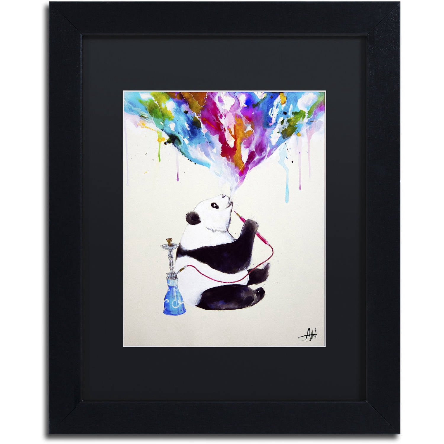 Trademark Fine Art 'Chai' Canvas Art by Marc Allante, Black Matte, Black Frame