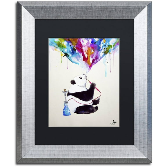 Trademark Fine Art 'Chai' Canvas Art by Marc Allante, Black Matte, Silver Frame
