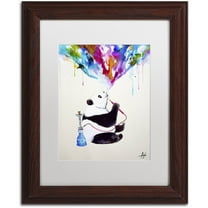 Trademark Fine Art 'Chai' Canvas Art by Marc Allante, White Matte, Wood Frame