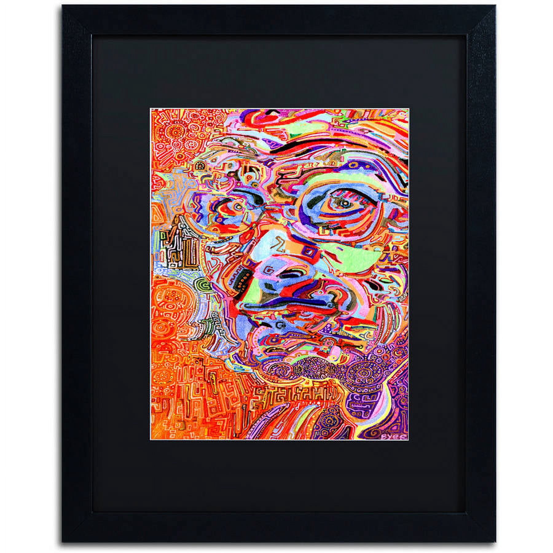 Trademark Fine Art "Chairman Of A 1966 Draft Board" Canvas Art by Josh Byer, Black Matte, Black Frame