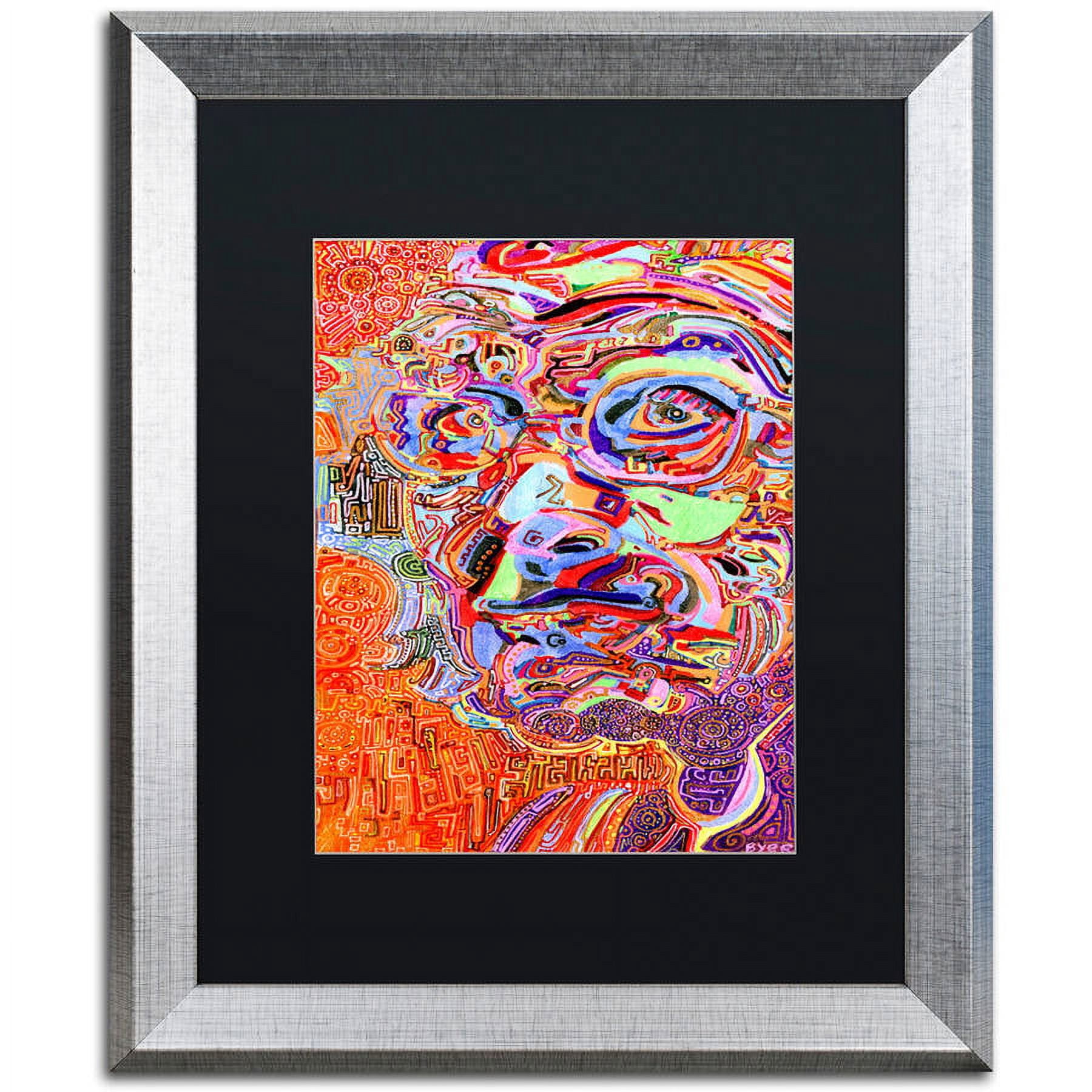 Trademark Fine Art "Chairman Of A 1966 Draft Board" Canvas Art by Josh Byer, Black Matte, Silver Frame