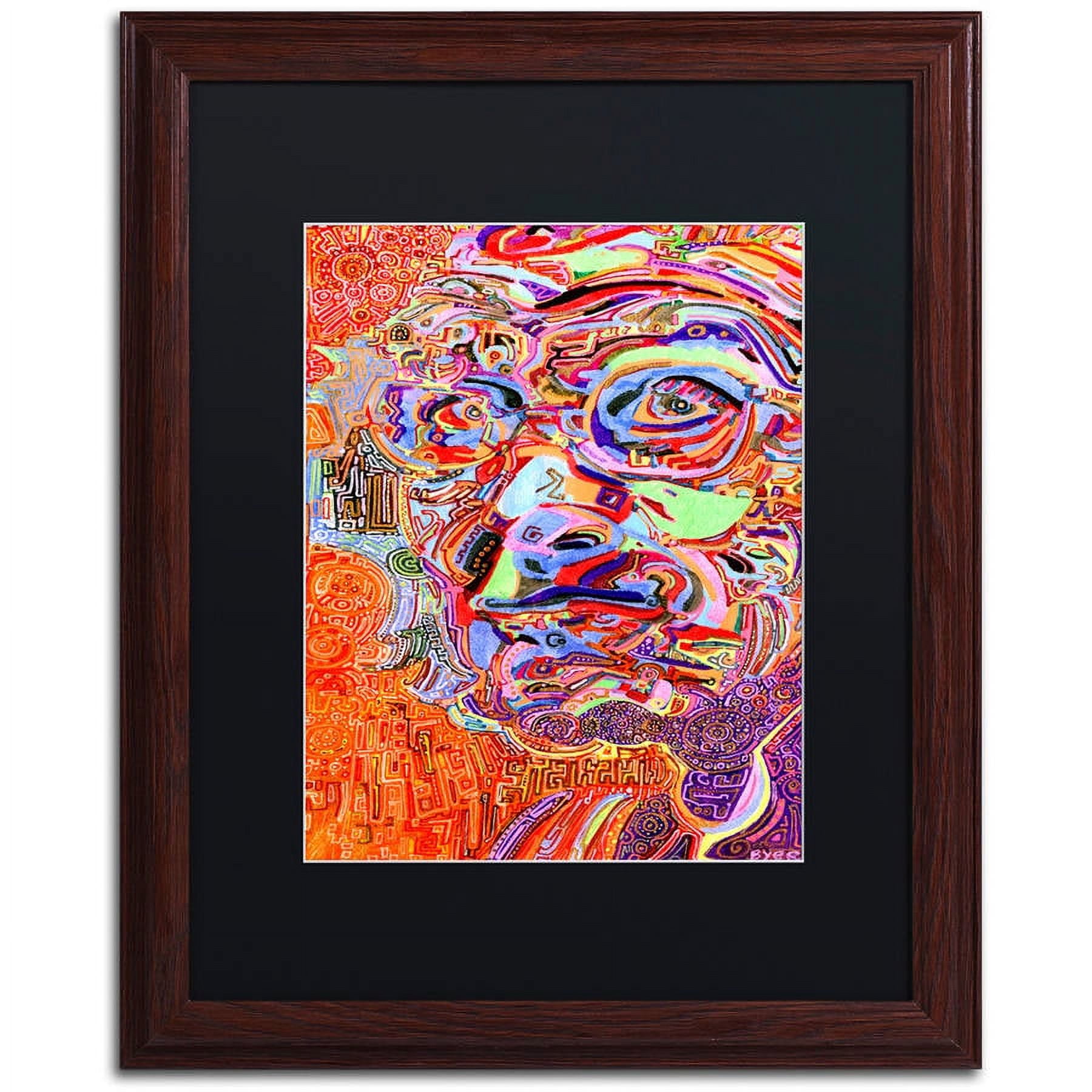 Trademark Fine Art "Chairman Of A 1966 Draft Board" Canvas Art by Josh Byer, Black Matte, Wood Frame