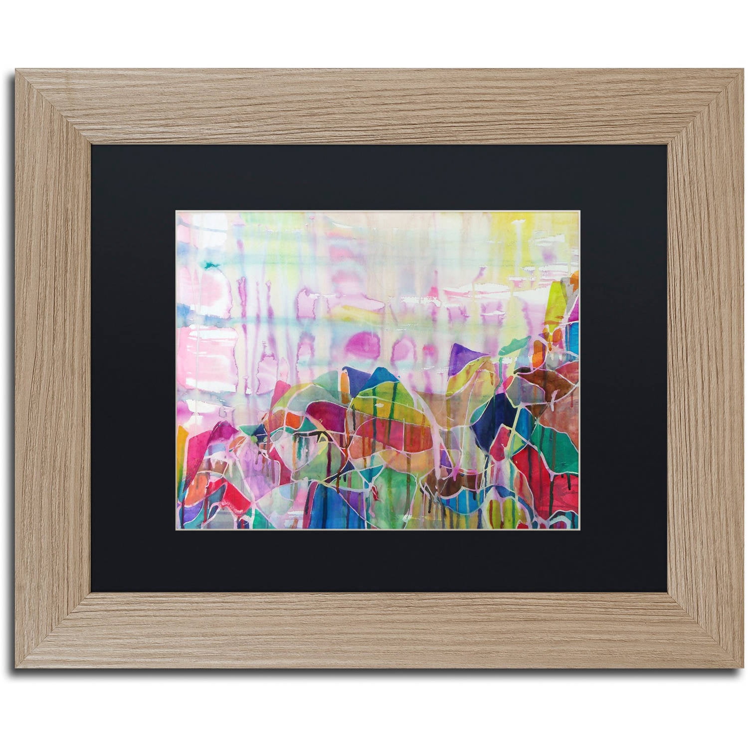 Trademark Fine Art "Chakragill" Canvas Art by Lauren Moss Black Matte, Birch Frame