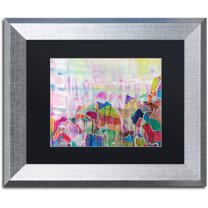 Trademark Fine Art "Chakragill" Canvas Art by Lauren Moss Black Matte, Silver Frame