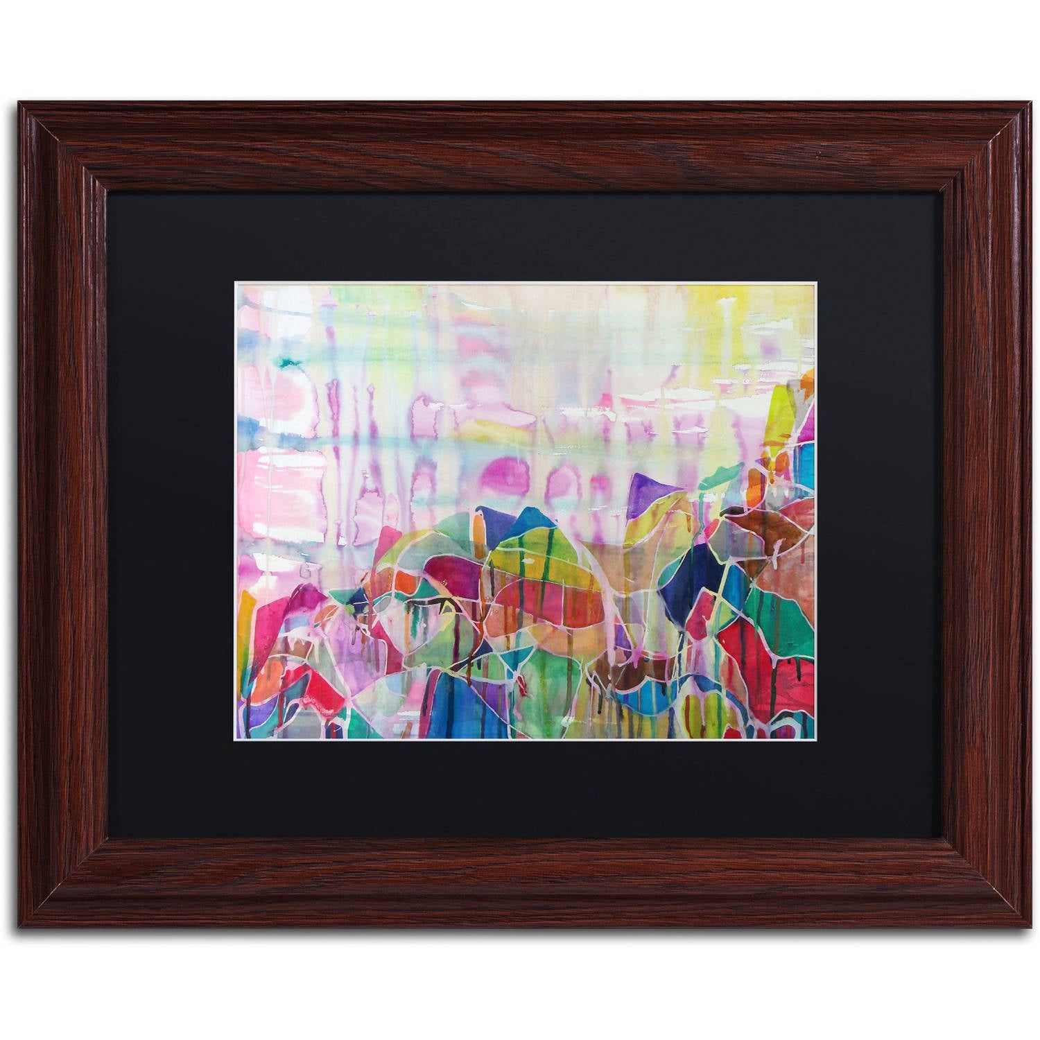 Trademark Fine Art "Chakragill" Canvas Art by Lauren Moss Black Matte, Wood Frame
