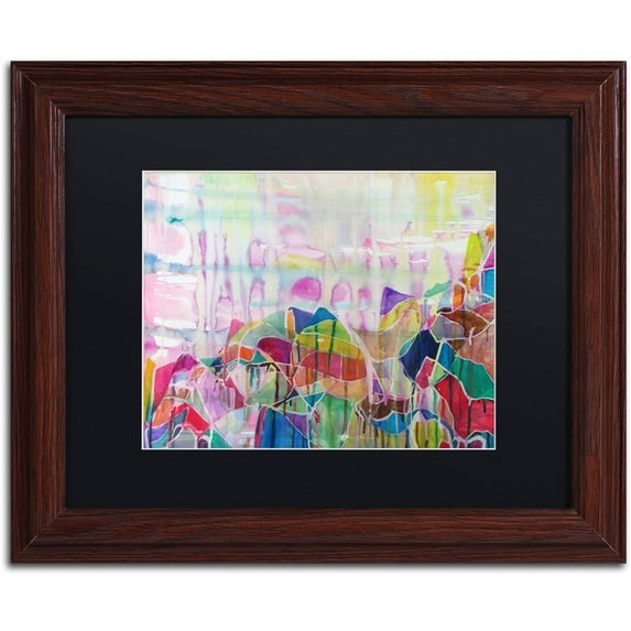 Trademark Fine Art "Chakragill" Canvas Art by Lauren Moss Black Matte, Wood Frame