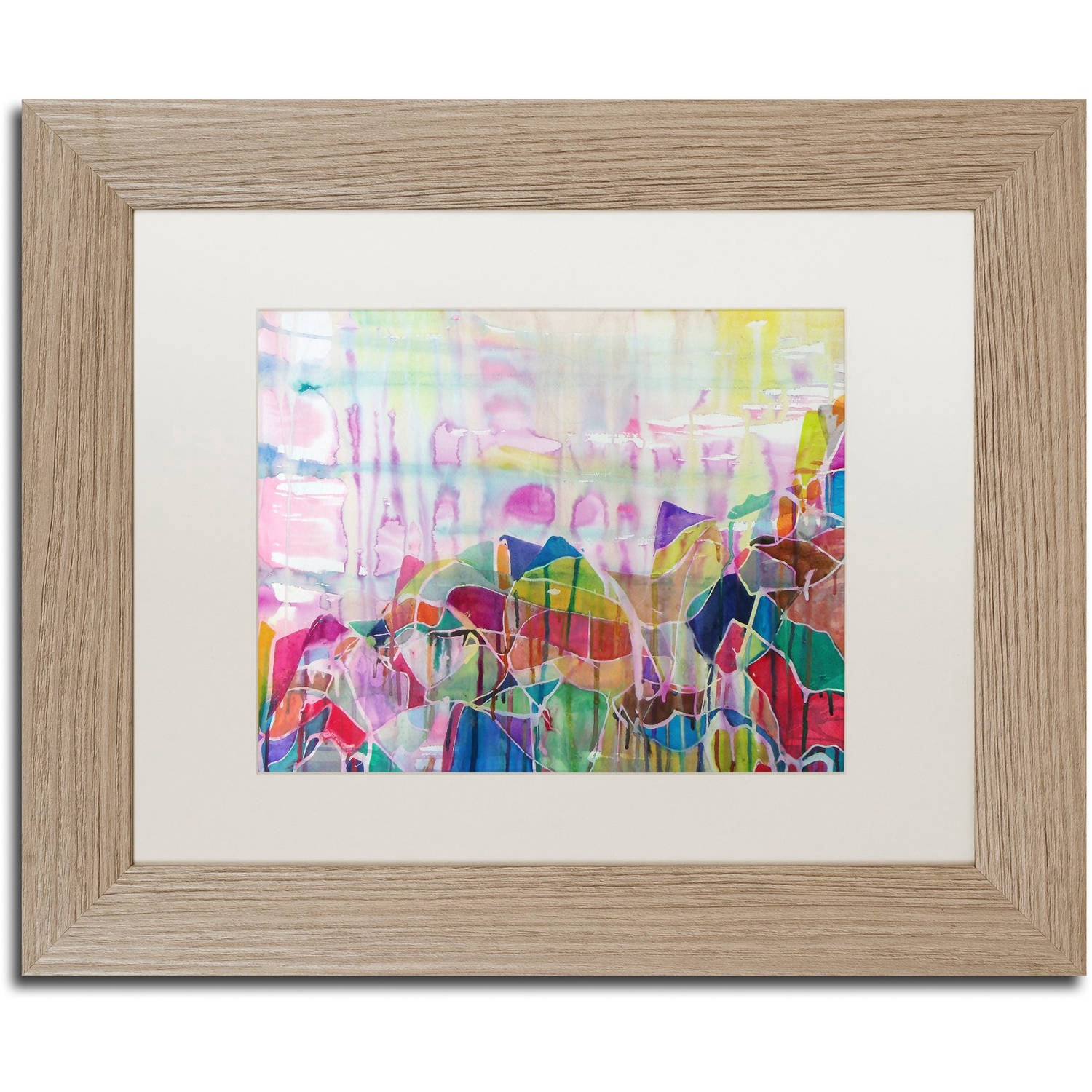Trademark Fine Art "Chakragill" Canvas Art by Lauren Moss White Matte, Birch Frame
