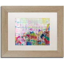 Trademark Fine Art "Chakragill" Canvas Art by Lauren Moss White Matte, Birch Frame