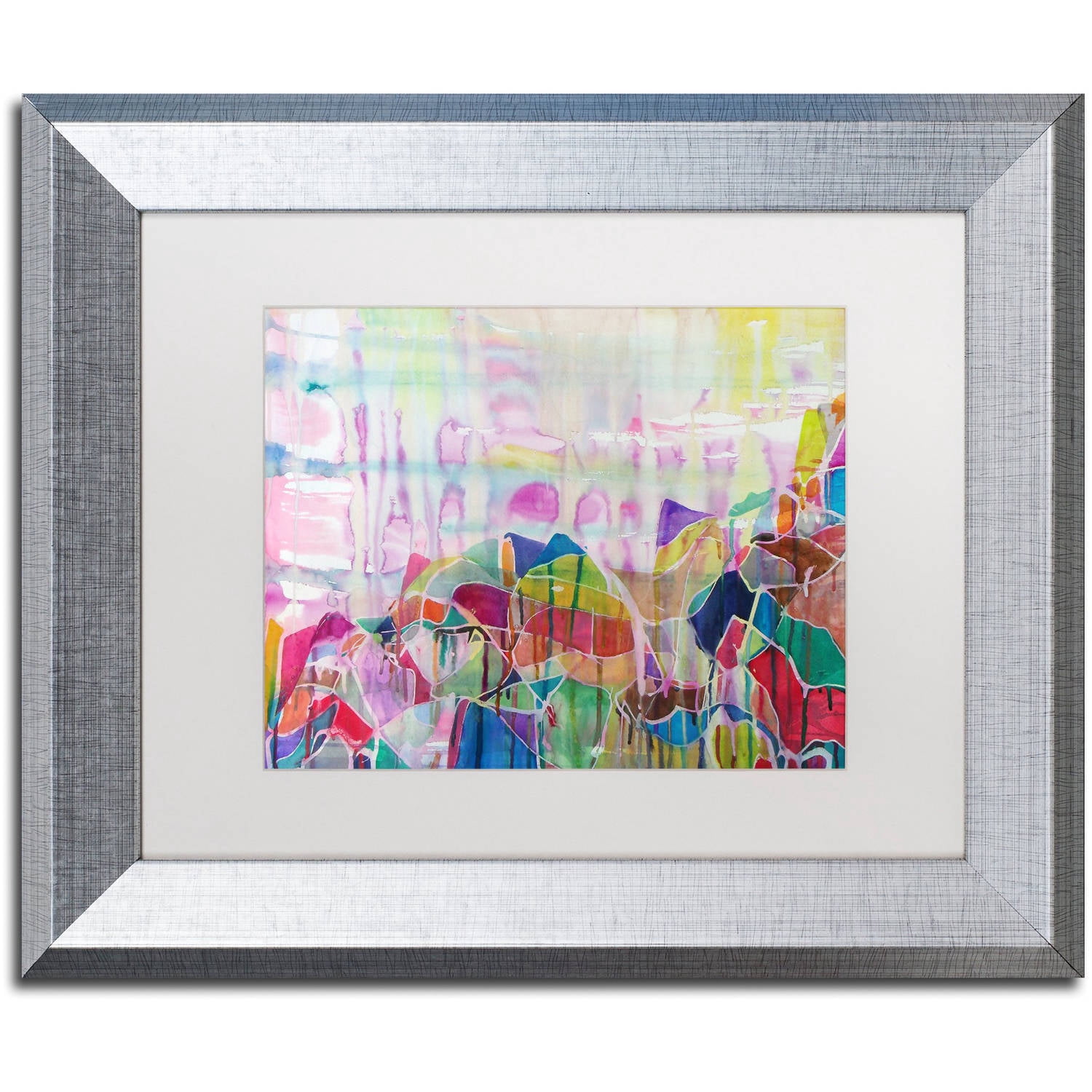 Trademark Fine Art "Chakragill" Canvas Art by Lauren Moss White Matte, Silver Frame
