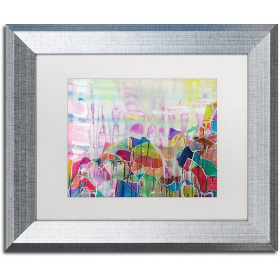 Trademark Fine Art "Chakragill" Canvas Art by Lauren Moss White Matte, Silver Frame