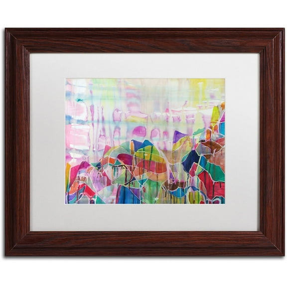 Trademark Fine Art "Chakragill" Canvas Art by Lauren Moss White Matte, Wood Frame