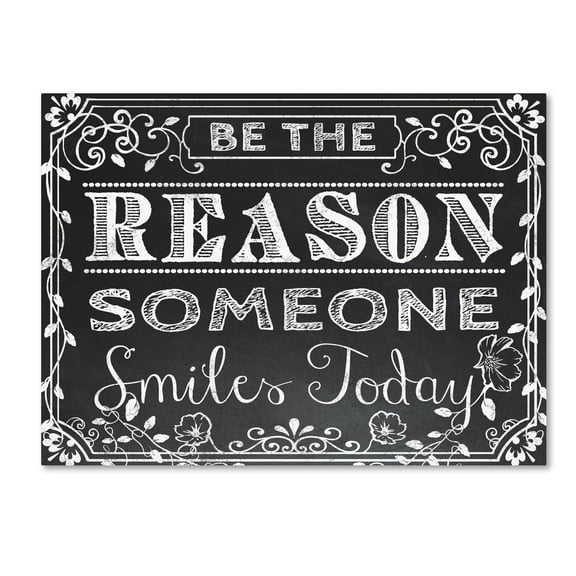 Trademark Fine Art 'Chalk Board 2' Canvas Art by ALI Chris