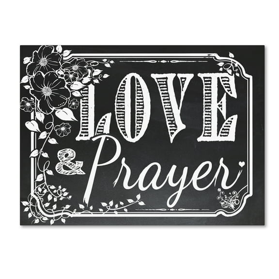 Trademark Fine Art 'Chalk Board 3' Canvas Art by ALI Chris