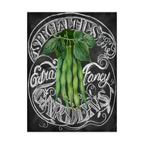 Trademark Fine Art 'Chalkboard Green Beans' Canvas Art by Art Licensing Studio