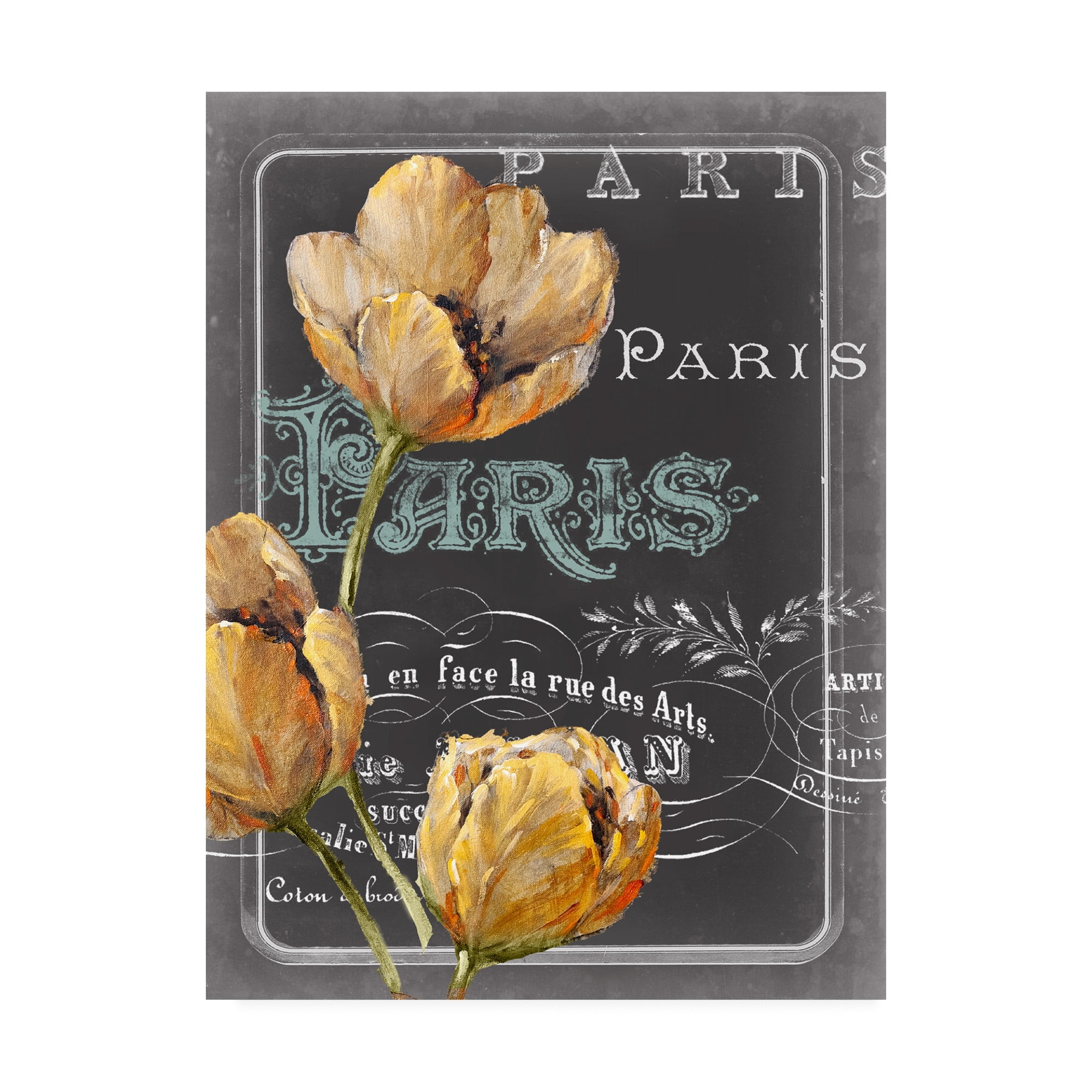 Trademark Fine Art 'Chalkboard Paris II' Canvas Art by Studio W