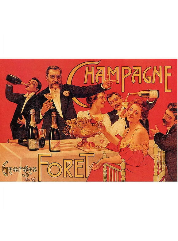 Trademark Fine Art "Champagne Georges Foret" Canvas Art by Casas de Valls