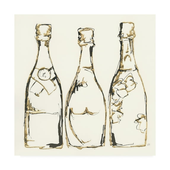 Trademark Fine Art 'Champagne is Grand III' Canvas Art by Chris Paschke