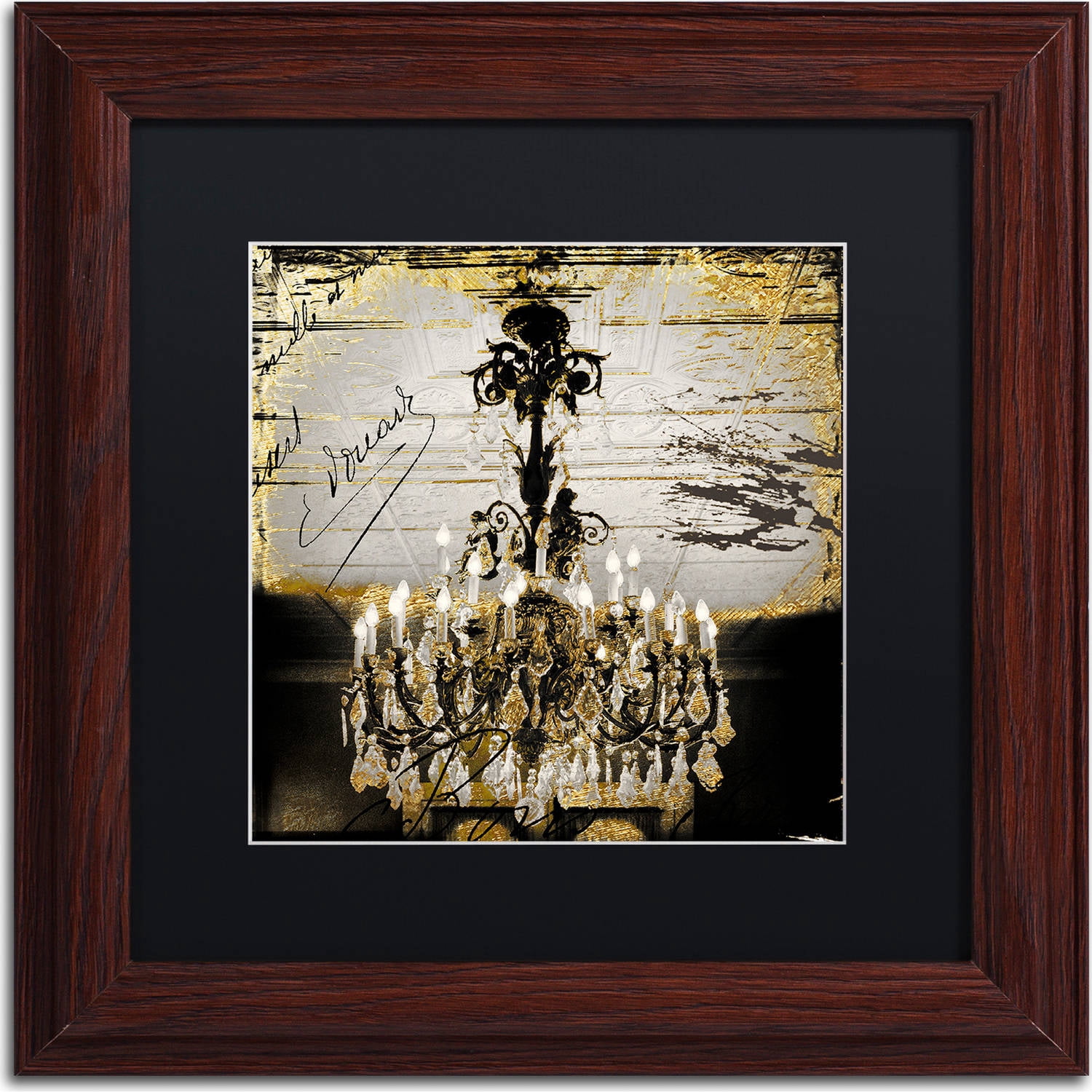 Trademark Fine Art "Chand 1" Canvas Art by Color Bakery, Black Matte, Wood Frame