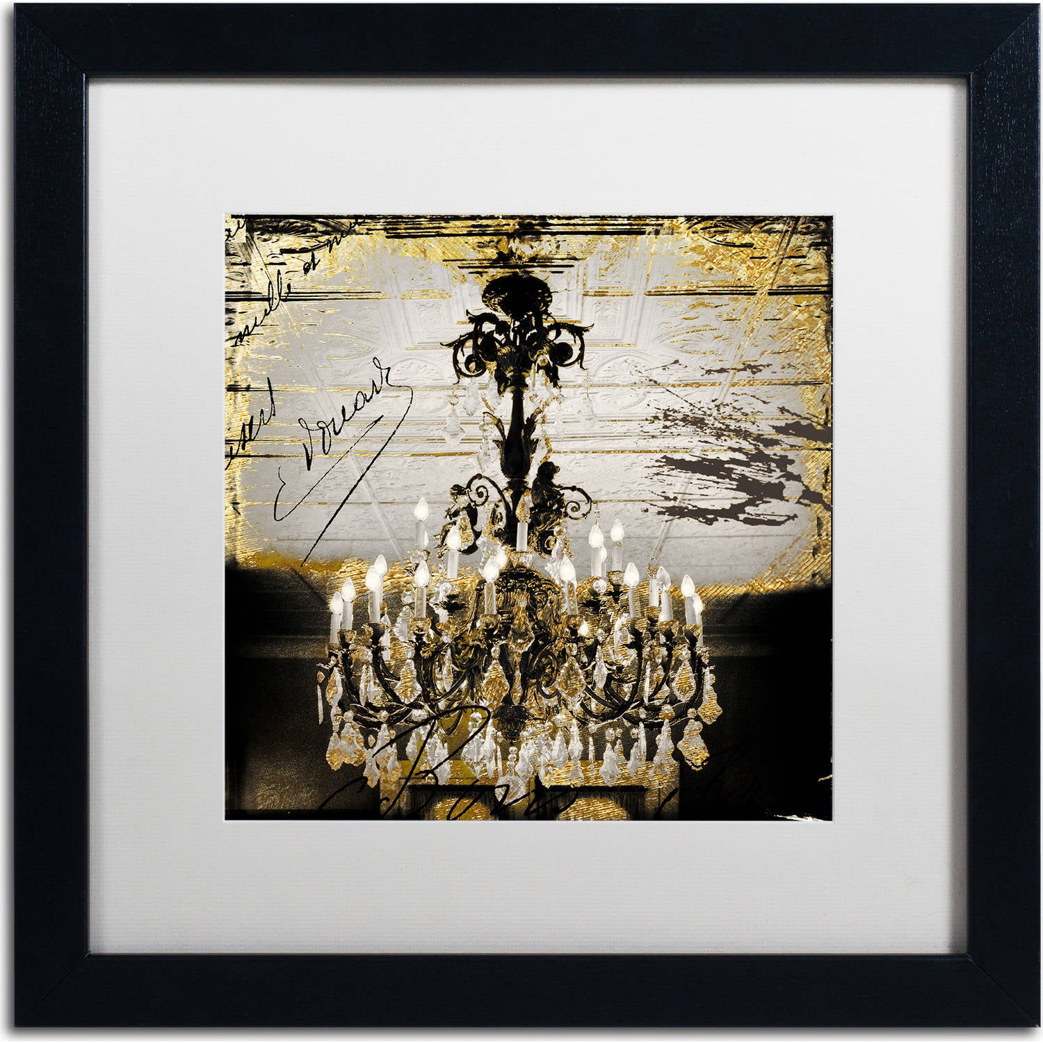 Trademark Fine Art "Chand 1" Canvas Art by Color Bakery, White Matte, Black Frame