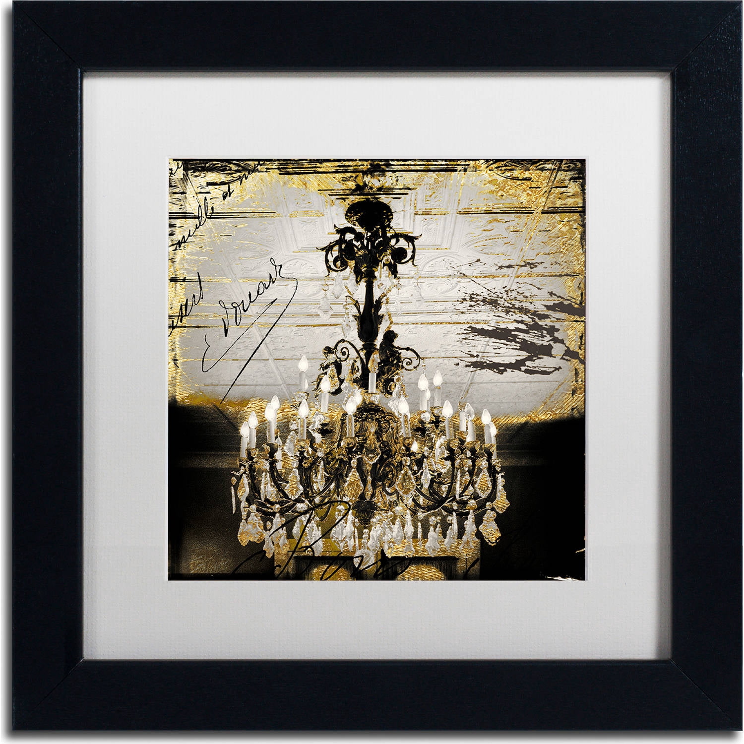 Trademark Fine Art "Chand 1" Canvas Art by Color Bakery, White Matte, Black Frame