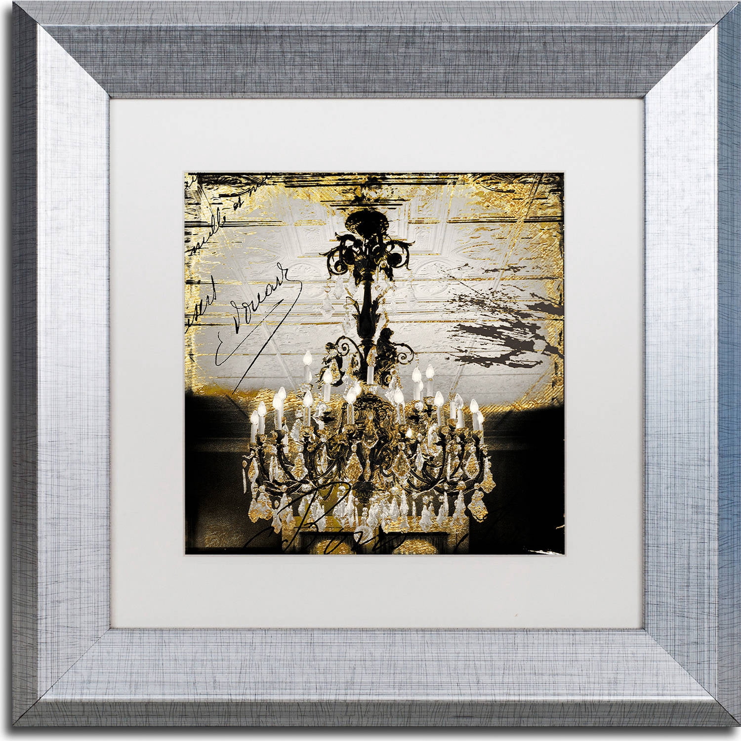 Trademark Fine Art "Chand 1" Canvas Art by Color Bakery, White Matte, Silver Frame