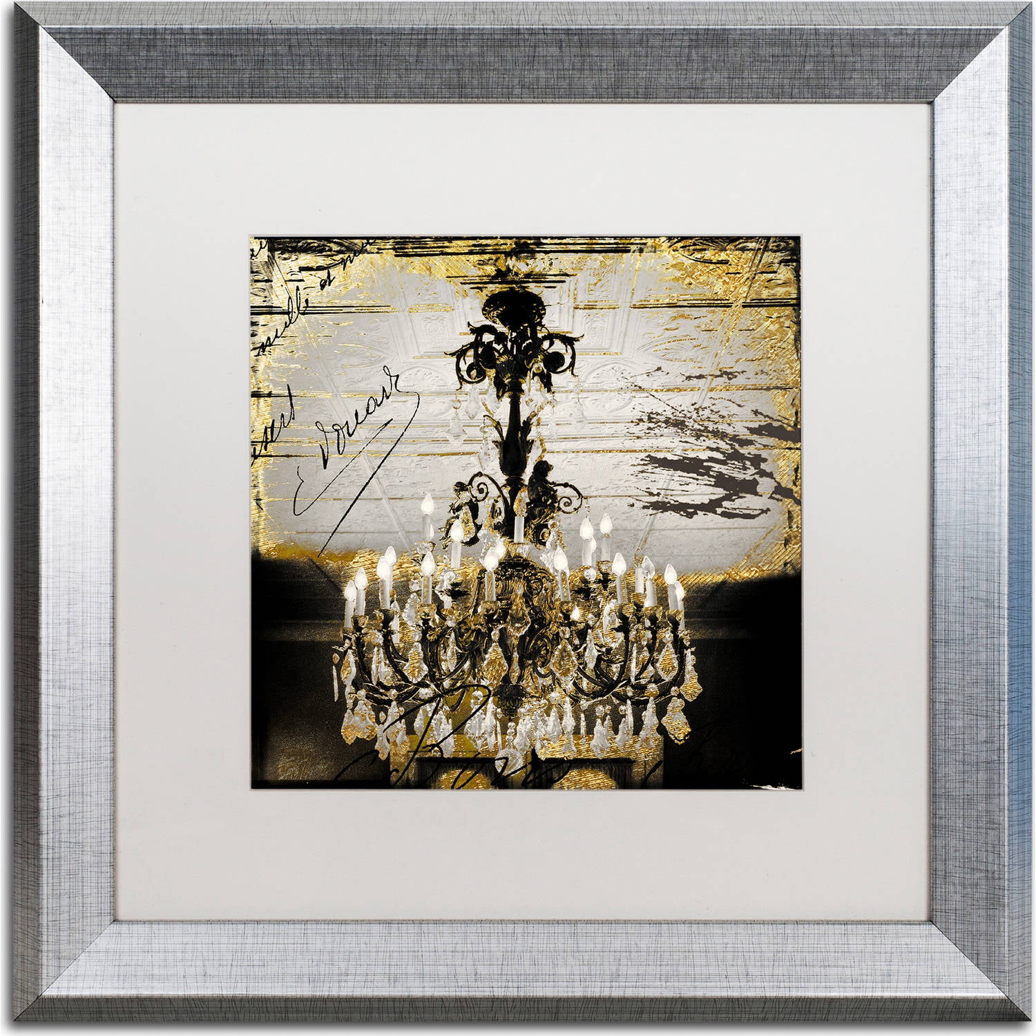 Trademark Fine Art "Chand 1" Canvas Art by Color Bakery, White Matte, Silver Frame