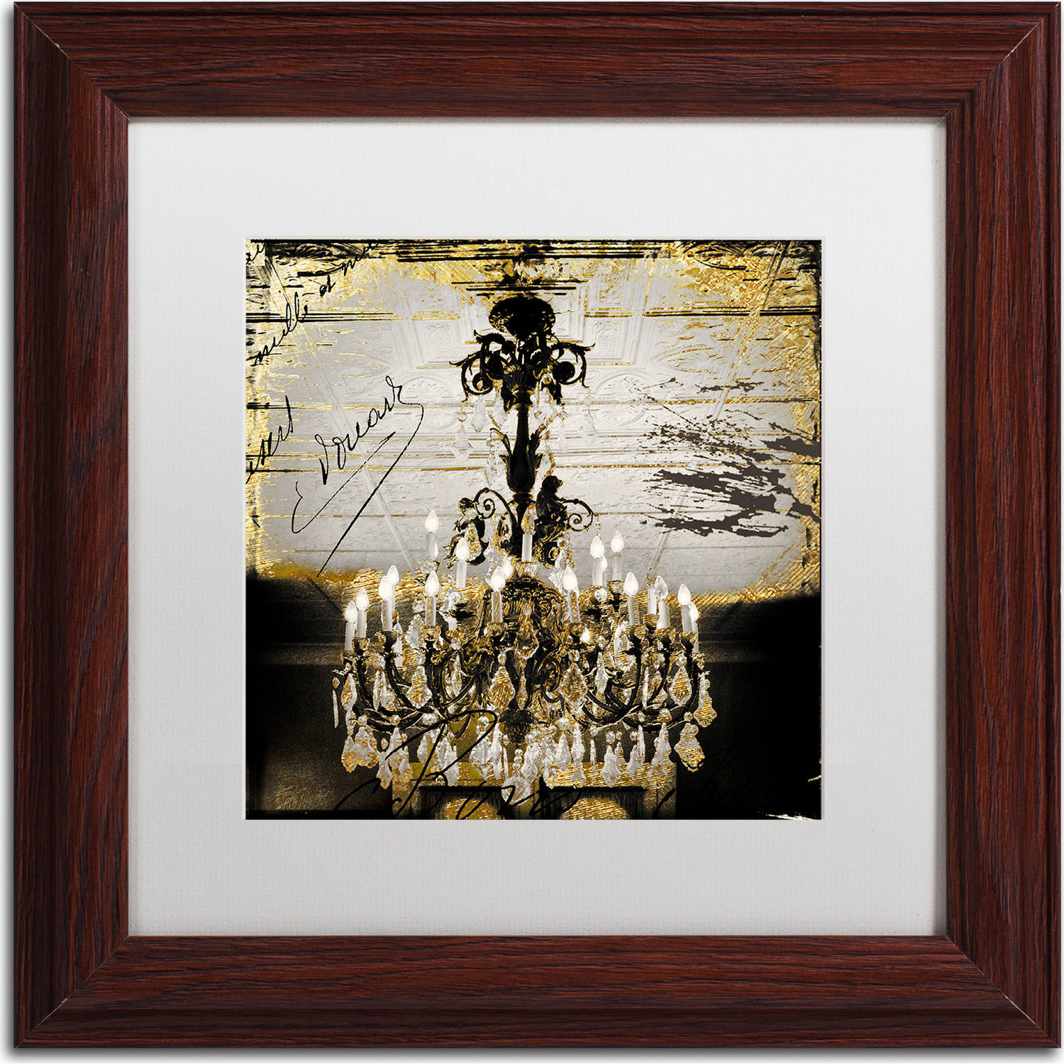 Trademark Fine Art "Chand 1" Canvas Art by Color Bakery, White Matte, Wood Frame